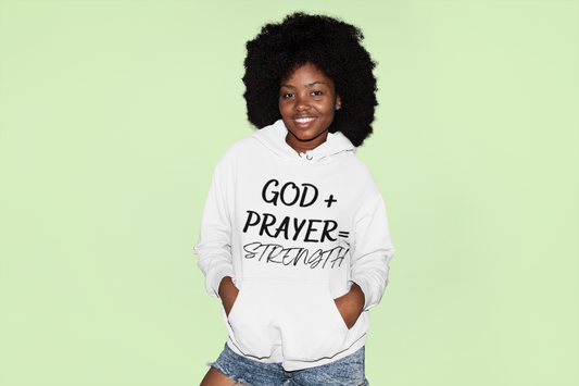 Black GOD+  PRAYER Unisex Hoodie