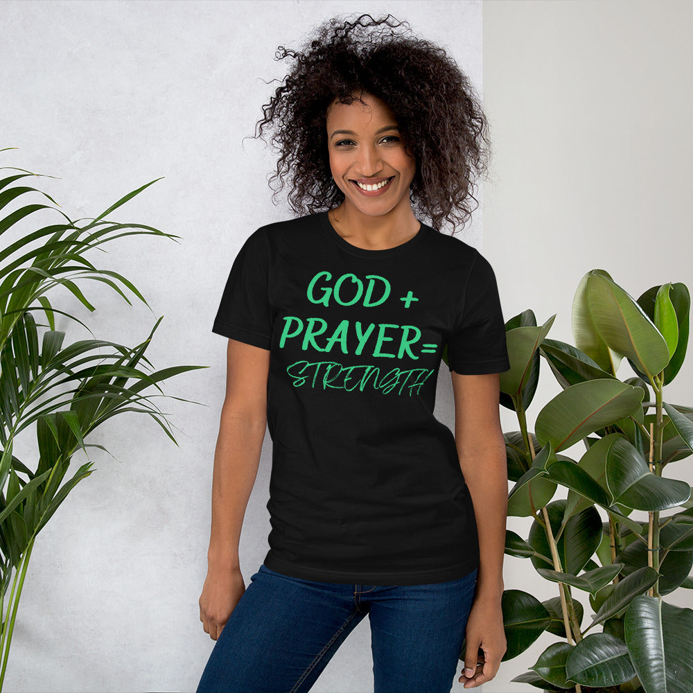 Green GOD+  PRAYER Unisex t-shirt