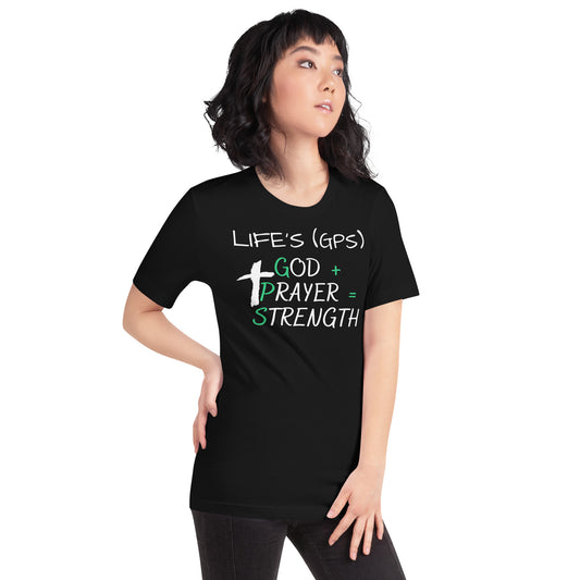 Green LIFE'S GPS Unisex t-shirt