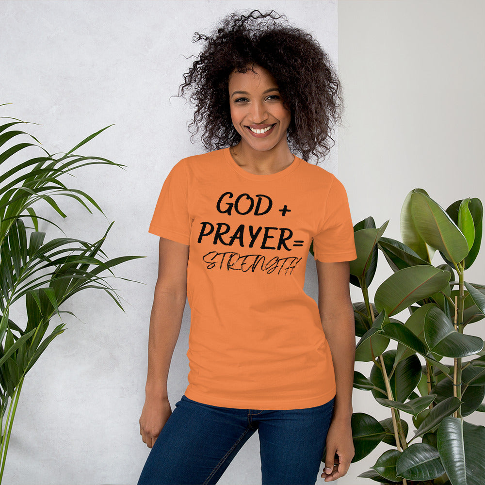 Black GOD+  PRAYER Unisex t-shirt