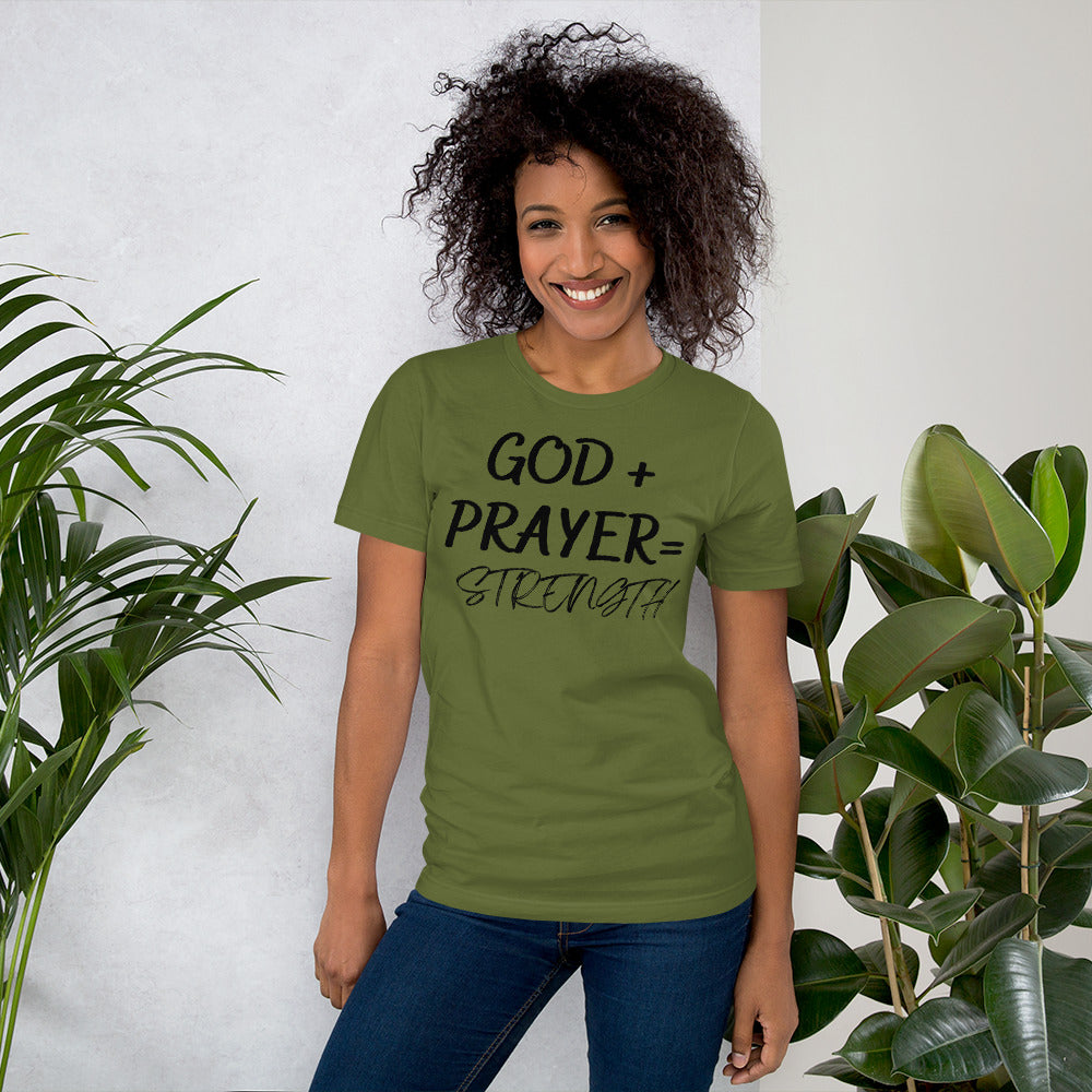 Black GOD+  PRAYER Unisex t-shirt