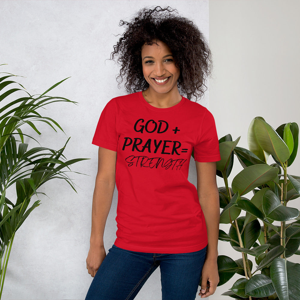 Black GOD+  PRAYER Unisex t-shirt